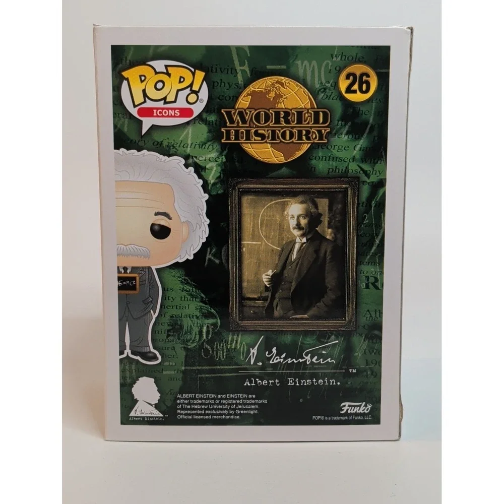 Funko Pop Icons #26 Albert Einstein – World History Vinyl Figure w/ Box - Picture 3 of 6